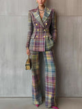 Sophia | Luxe Multicolor V-neck Suit