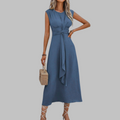 Dulcie | Elegant Sleeveless Round Neck Maxi Dress