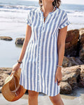 AUDREY | ELEGANT STRIPED DRESS