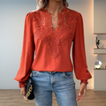 Marlowe | Lace-Trimmed Elegant Blouse