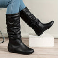Lydia | Slouch Mid-Calf Flat Boots
