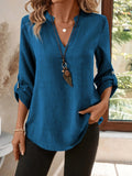 Corinne | Refined V-Neck Blouse