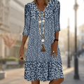 PAMELA | ELEGANT DRESS WITH PRINT