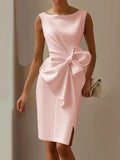 Jane | Stylish Sleeveless Ribbon Waist Dress