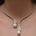 Aveline | Luminous Pearl-Drop Necklace