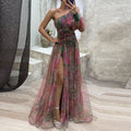 MAUREEN | FLOWY MULTICOLOR DRESS