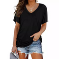 Elissa | Classic V-Neck Loose Fit Shirt