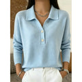 Eliza | Refined Collared Button Pullover