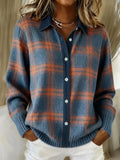 Camellia | Elegant & Cozy Checkered Cardigan