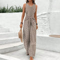 Delilah | Sleeveless Tie-Waist Jumpsuit